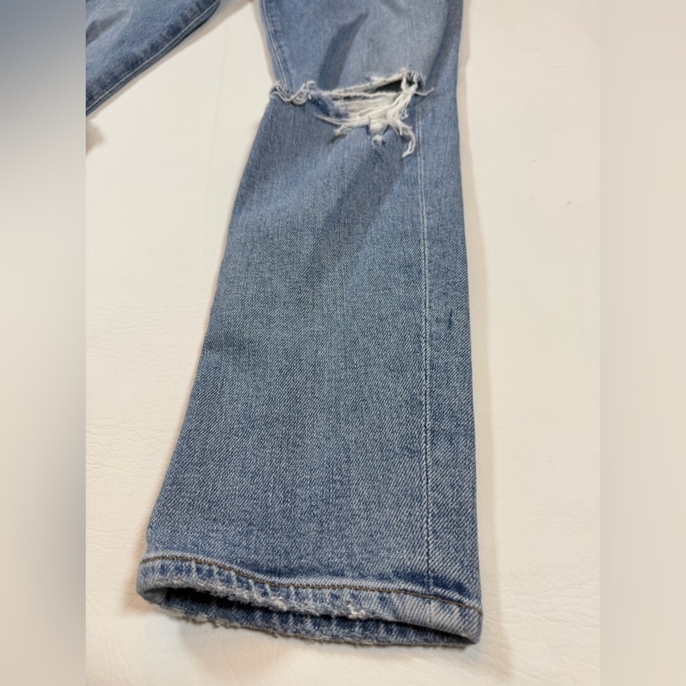 Agolde Toni Mid Rise Slim Straight Jeans Denim women’s 25 (bin Y) - Picture 4 of 10